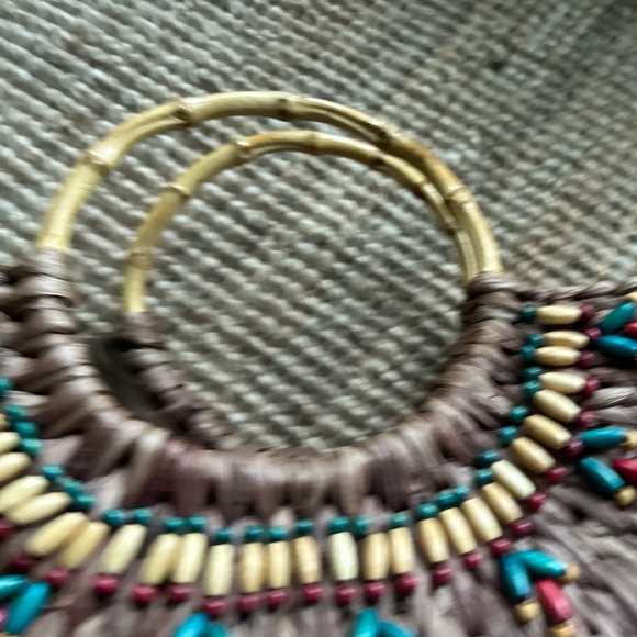 Oversized straw bag - Picture 5 of 14